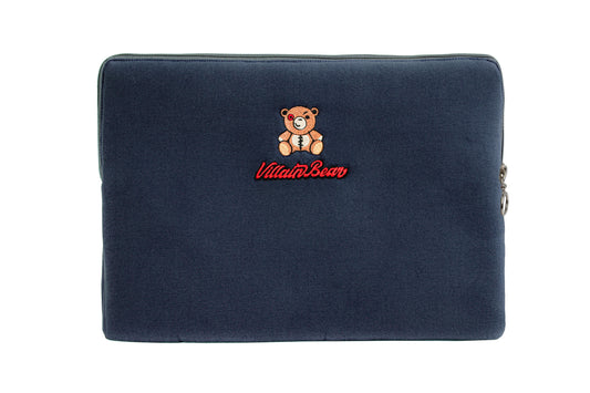 Villain Bear Oxford Blue Laptop Kılıfı