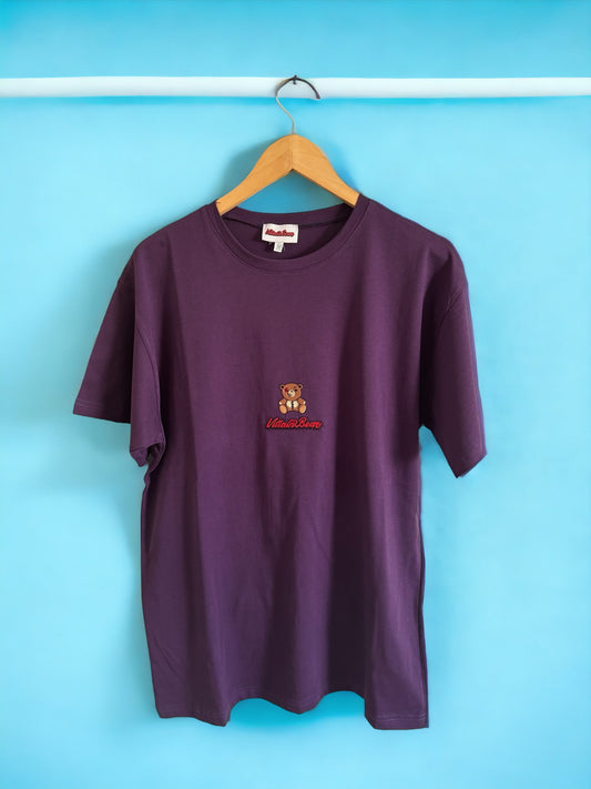 Villainbear Basic T-Shirt Purple